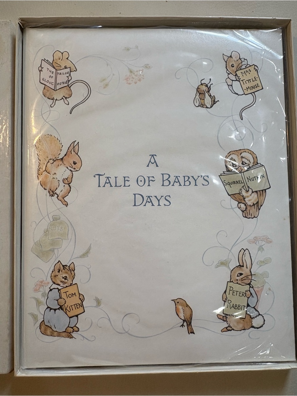 Vintage A Tale of Baby's Days Nursery Keepsake Baby Book Peter Rabbit